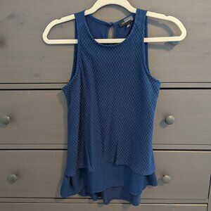 The Limited blue sleeveless blouse